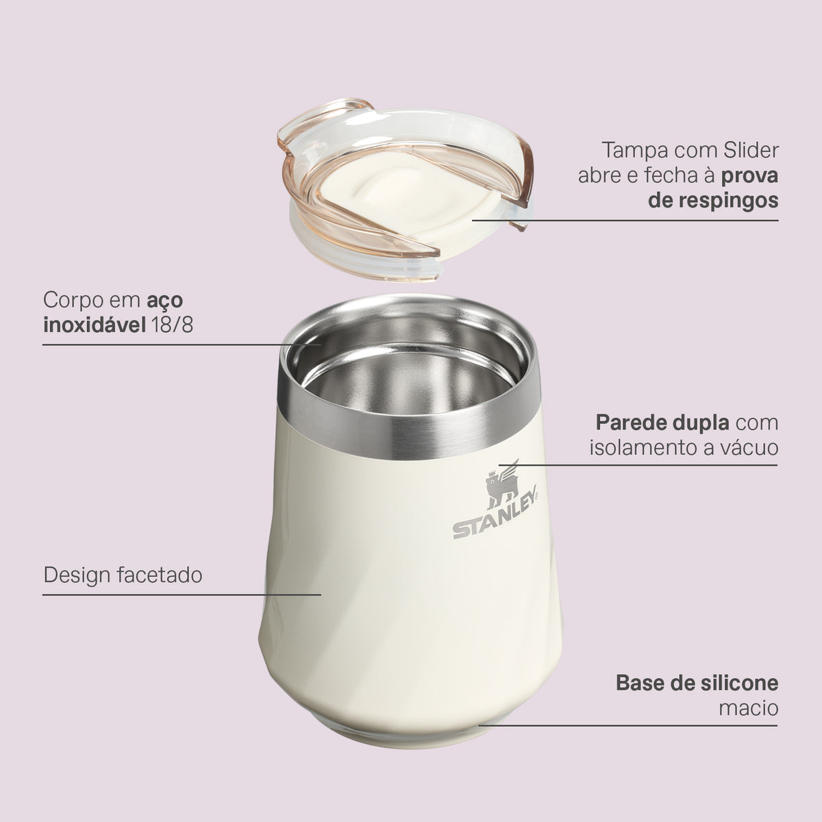 Copo Térmico Reserve Wine Pink Mesa Sunset Gloss | 325ML