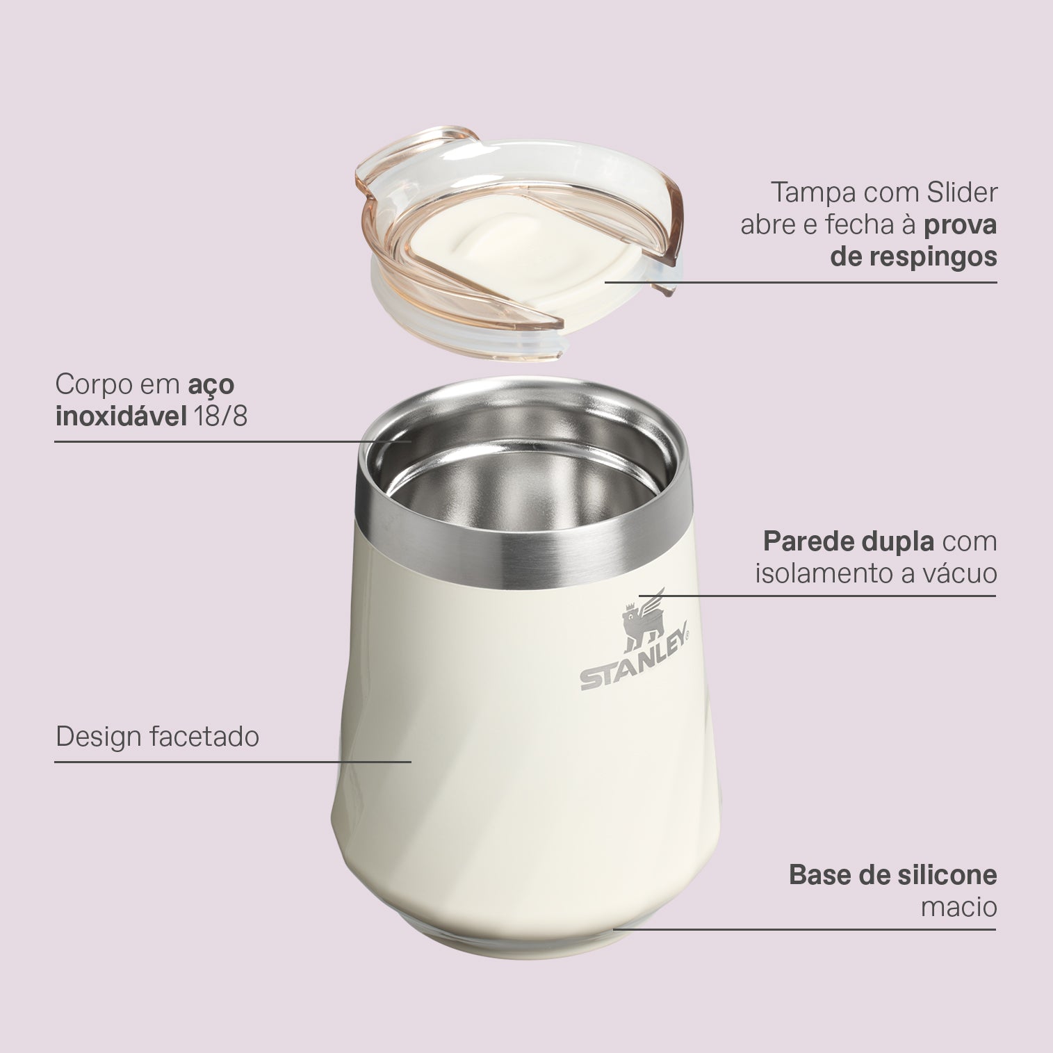 Copo Térmico Reserve Wine Pink Mesa Sunset Gloss | 325ML