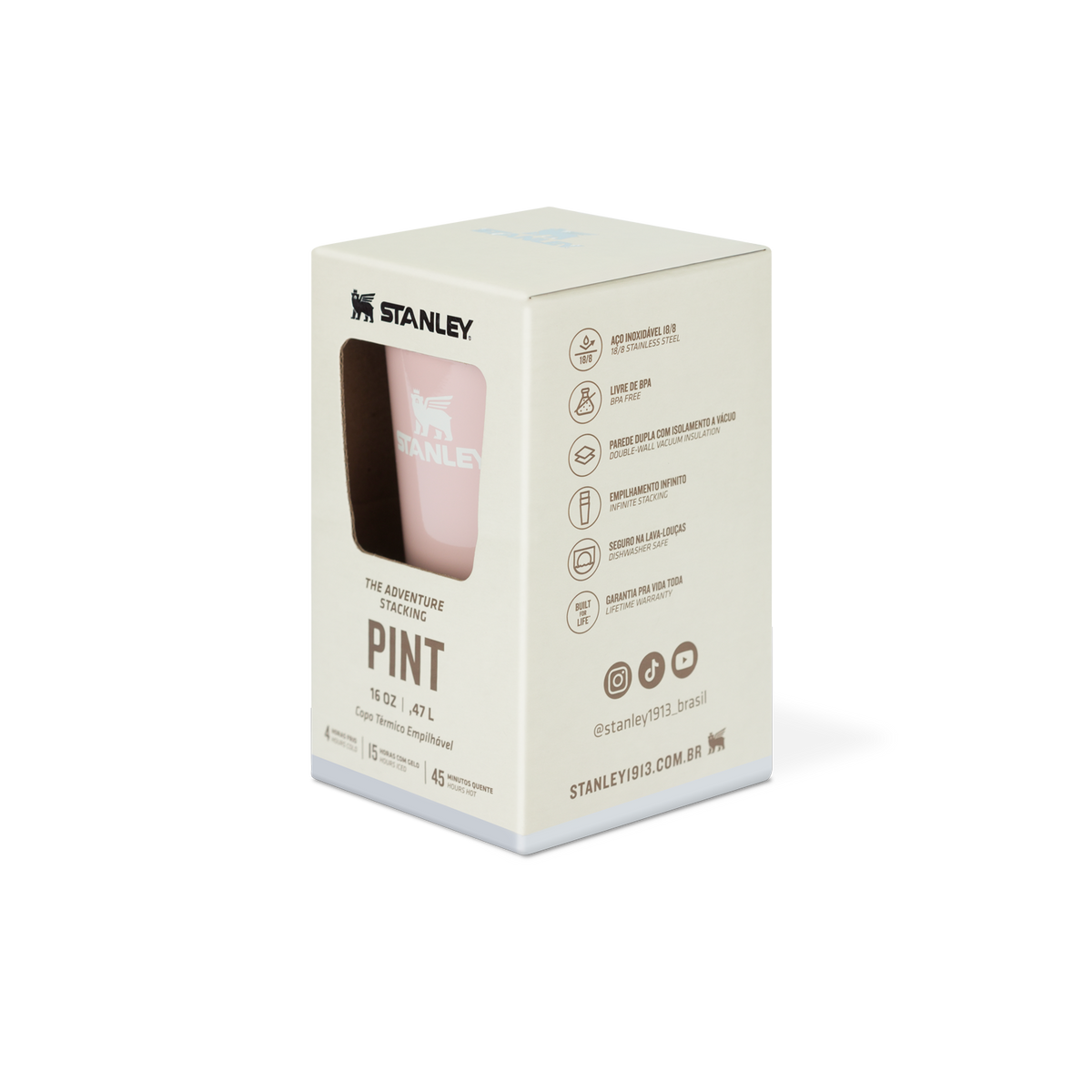 Copo Térmico de Cerveja Peach Whip Gloss | 473ml