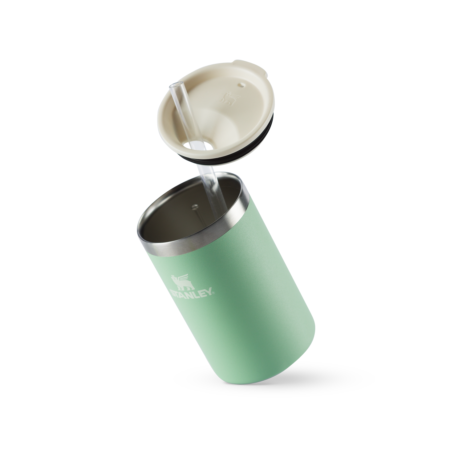 Can Cooler com canudo Pistachio | 296ML