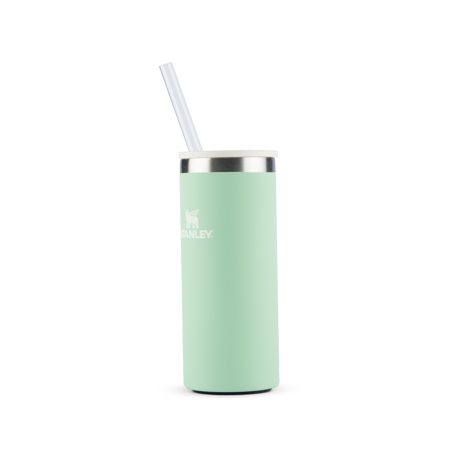 Can Cooler Slim com canudo Pistachio | 296ML