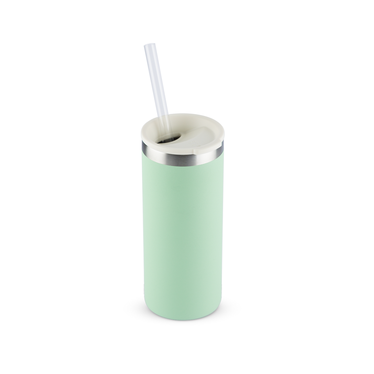 Can Cooler Slim com canudo Pistachio | 296ML