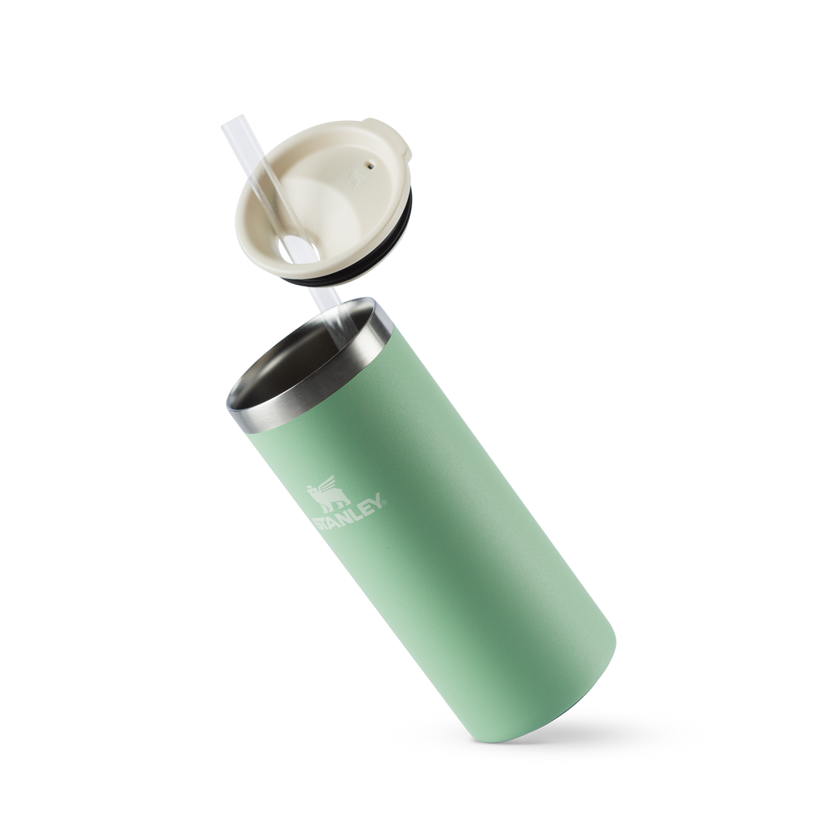 Can Cooler Slim com canudo Pistachio | 296ML