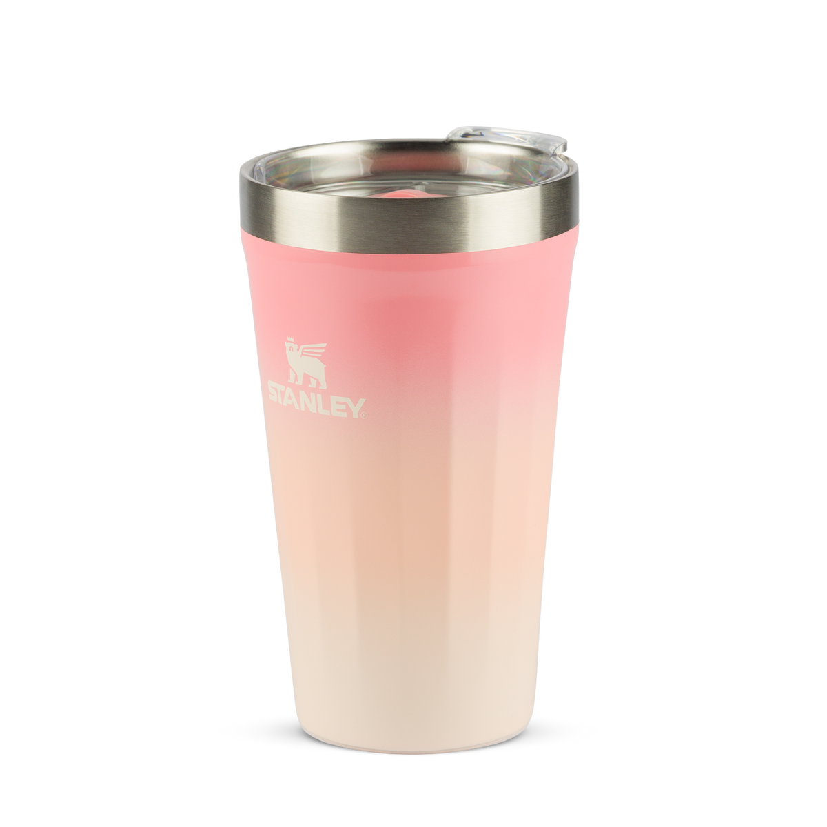 Copo Texturizado Com Tampa Pink Mesa Sunset Gloss | 473ml