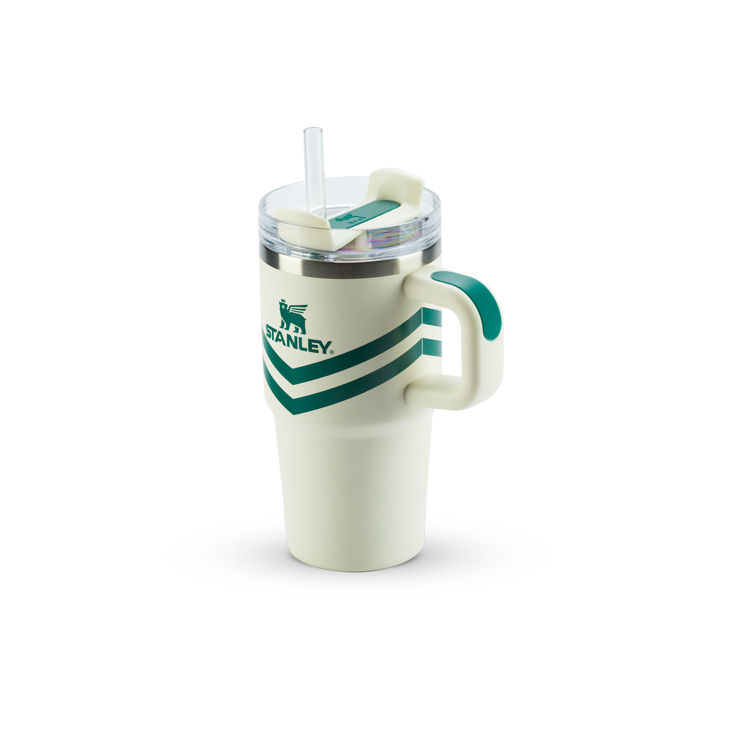 Copo Quencher Com Alça Cream Chevron Stanley | 591ml