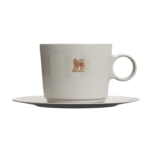 Caneca Daybreak Cappuccino com Pires Ash Bronze | 192ML