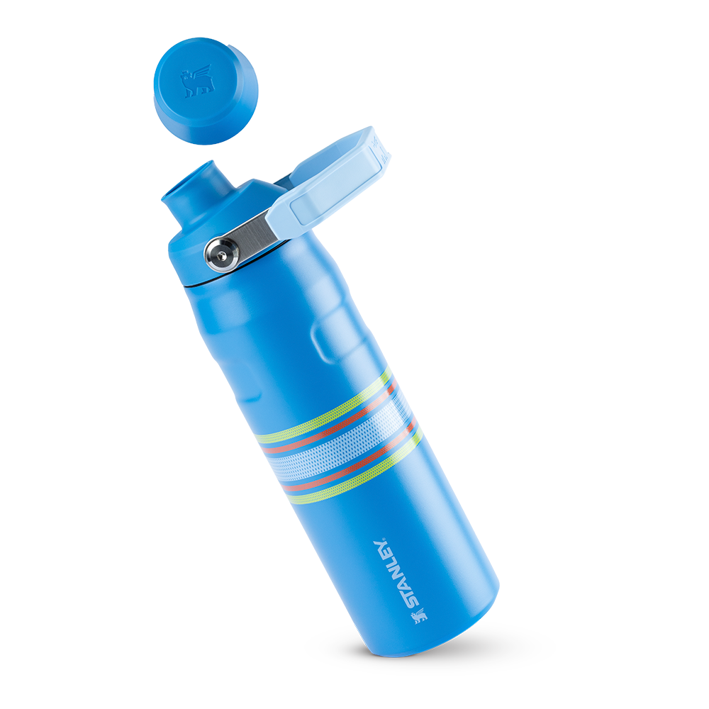 Garrafa Térmica Aerolight Fast Flow Varsity Azure Stripes | 710ml