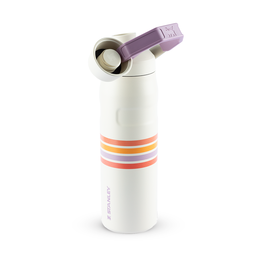 Garrafa Térmica Aerolight Fast Flow Varsity Cream Lilac Stripes | 710ml