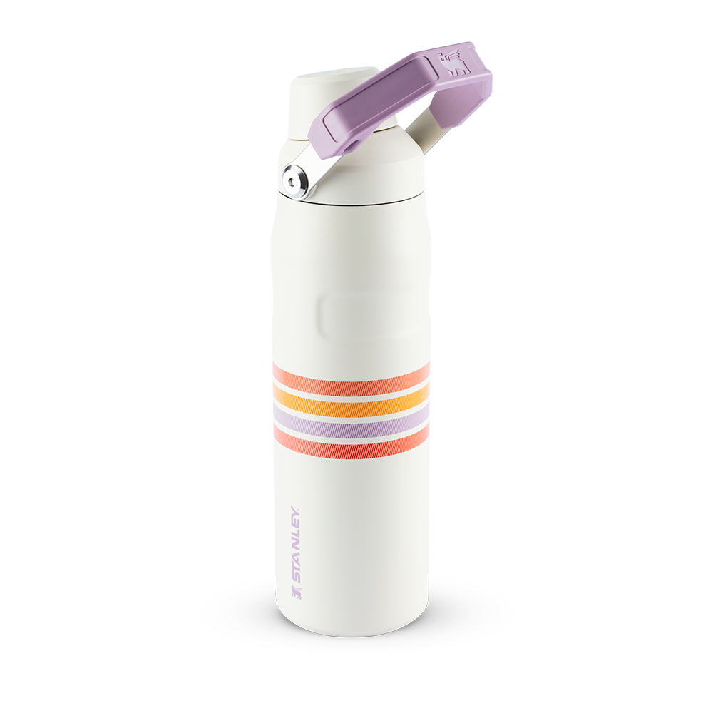Garrafa Térmica Aerolight Fast Flow Varsity Cream Lilac Stripes | 710ml