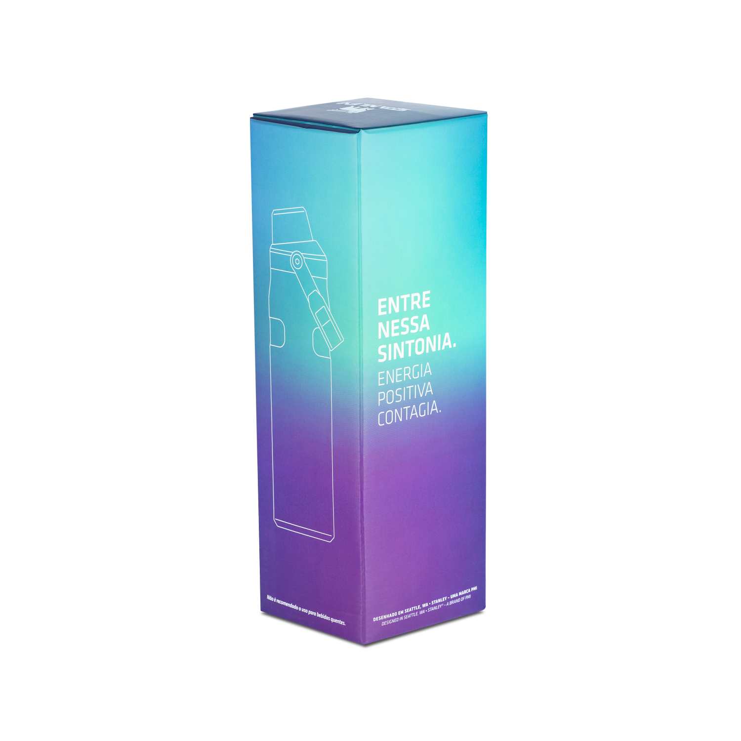 Garrafa Térmica Aerolight Fast Flow Coastal Teal Motion New Frequency | 710ml