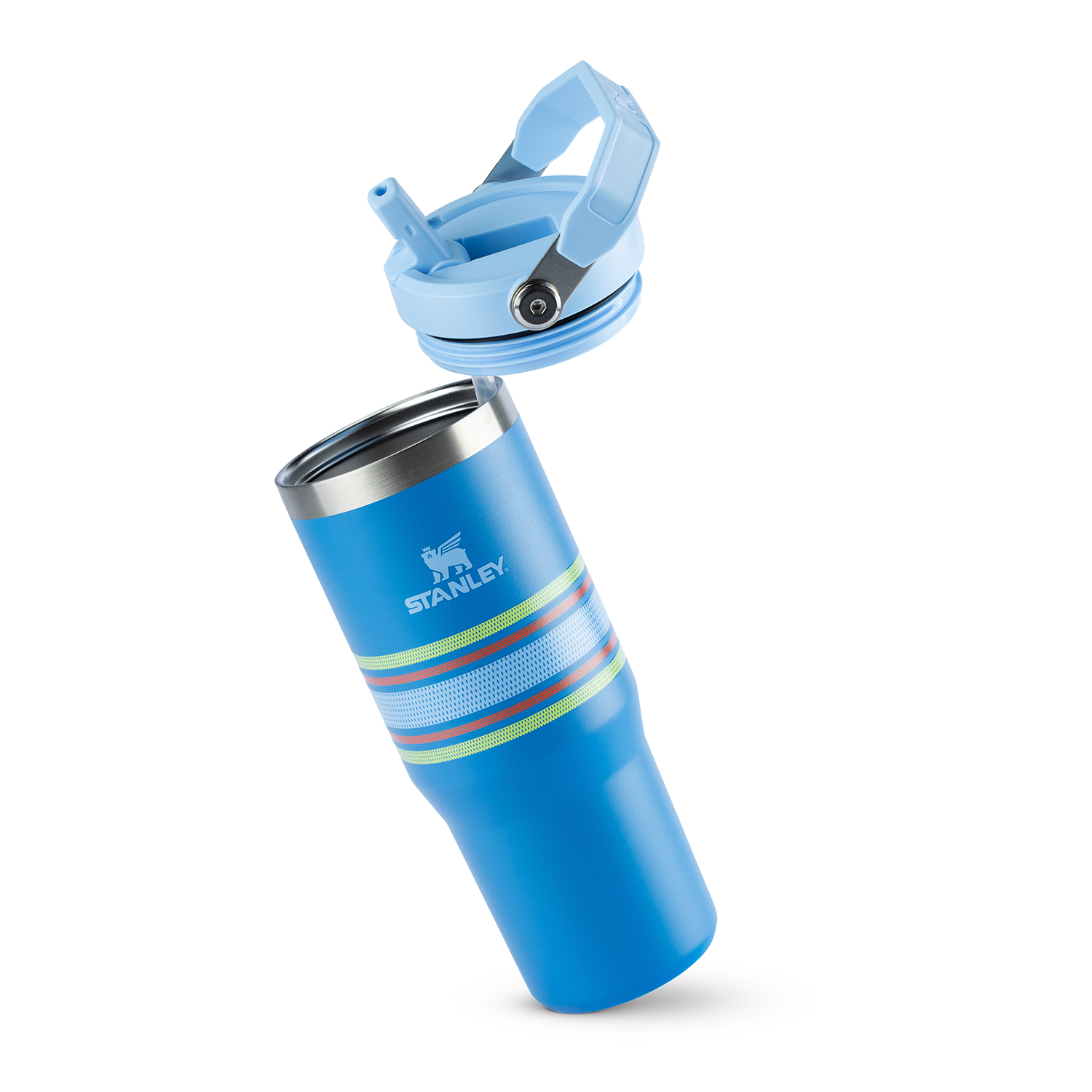 Tumbler Térmico Flip Straw Varsity Azure Stripes | 887ml