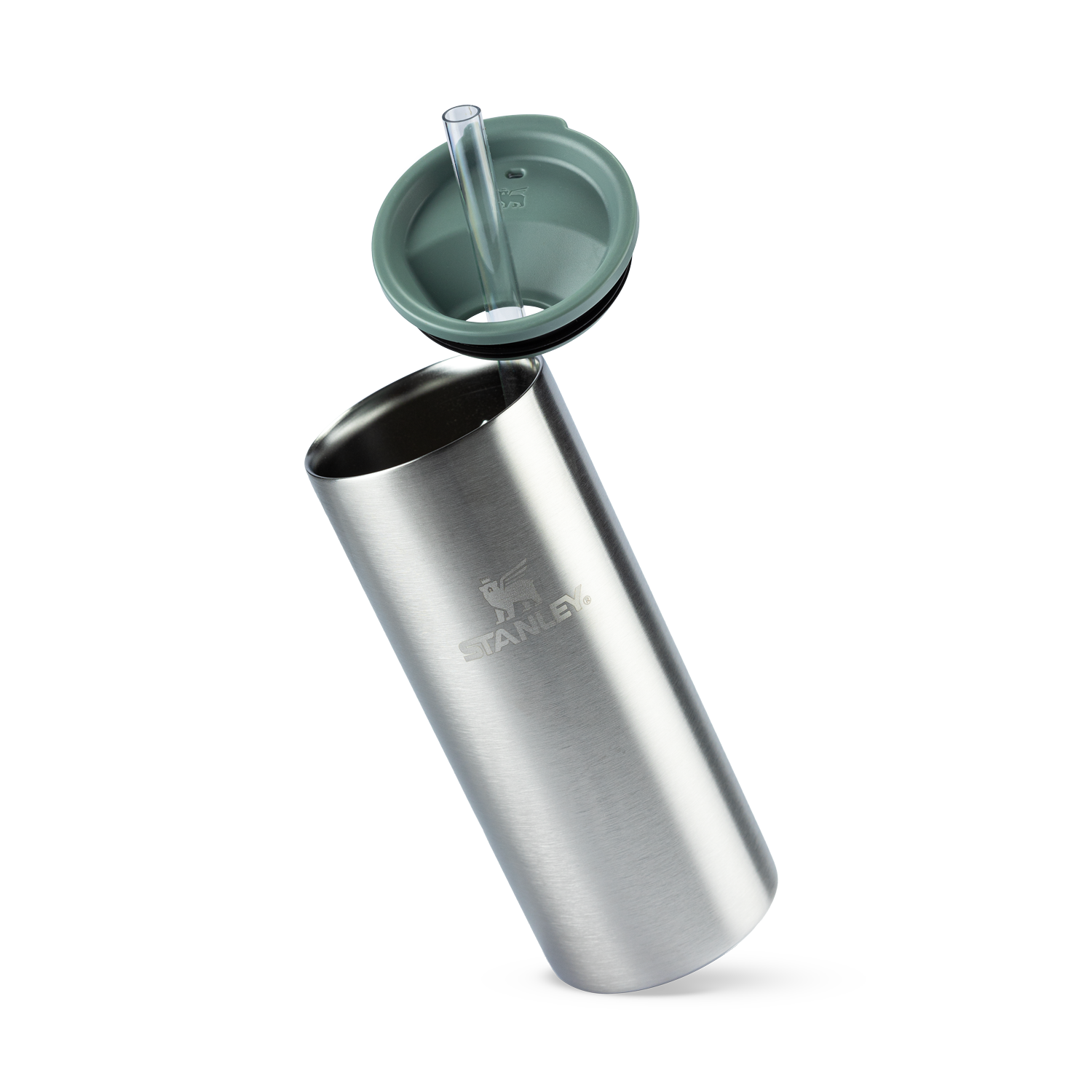 Can Cooler Slim com canudo Stainless Steel Shale | 296ML