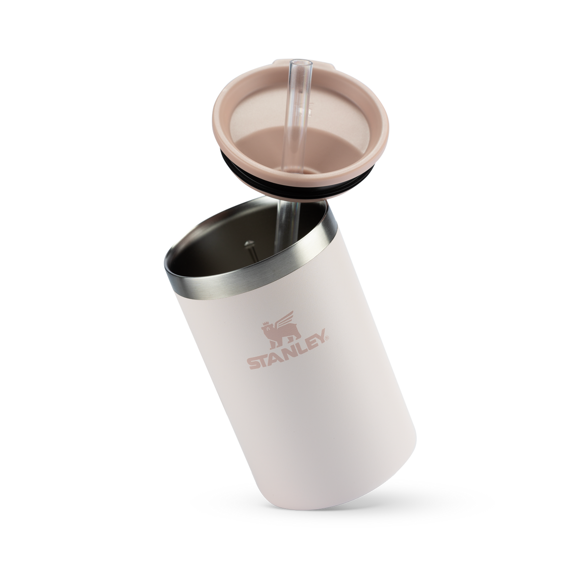 Can Cooler com canudo Rose Quartz | 296ML