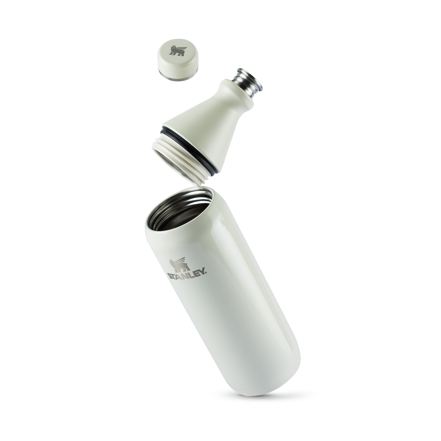 Garrafa Térmica Slim Bottle Cream Gloss Stanley | 591ml